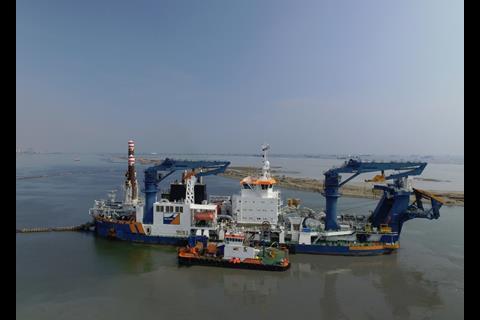 Van Oord's 'Athena' has been employed for the dredging work